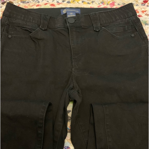 Black Democracy Karessa Rolled Cuff Ankle Skimmer Skinny - Size 12 - Picture 3 of 5